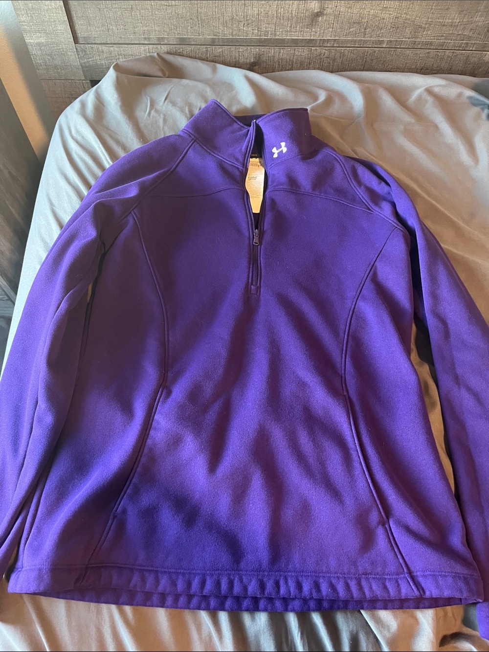 Under Armour ColdGear Fleece 1/2 Zip Pullover Purple Small